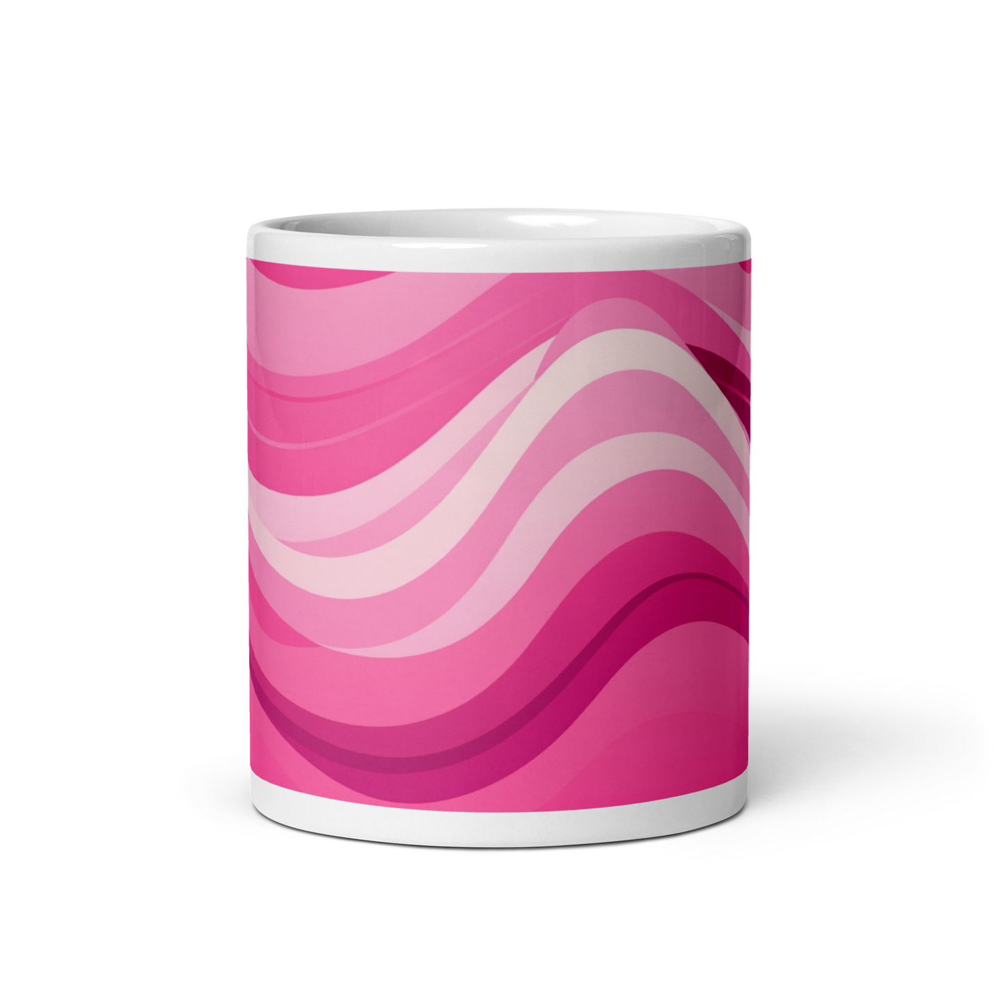 Wavy Pink Pattern Mug