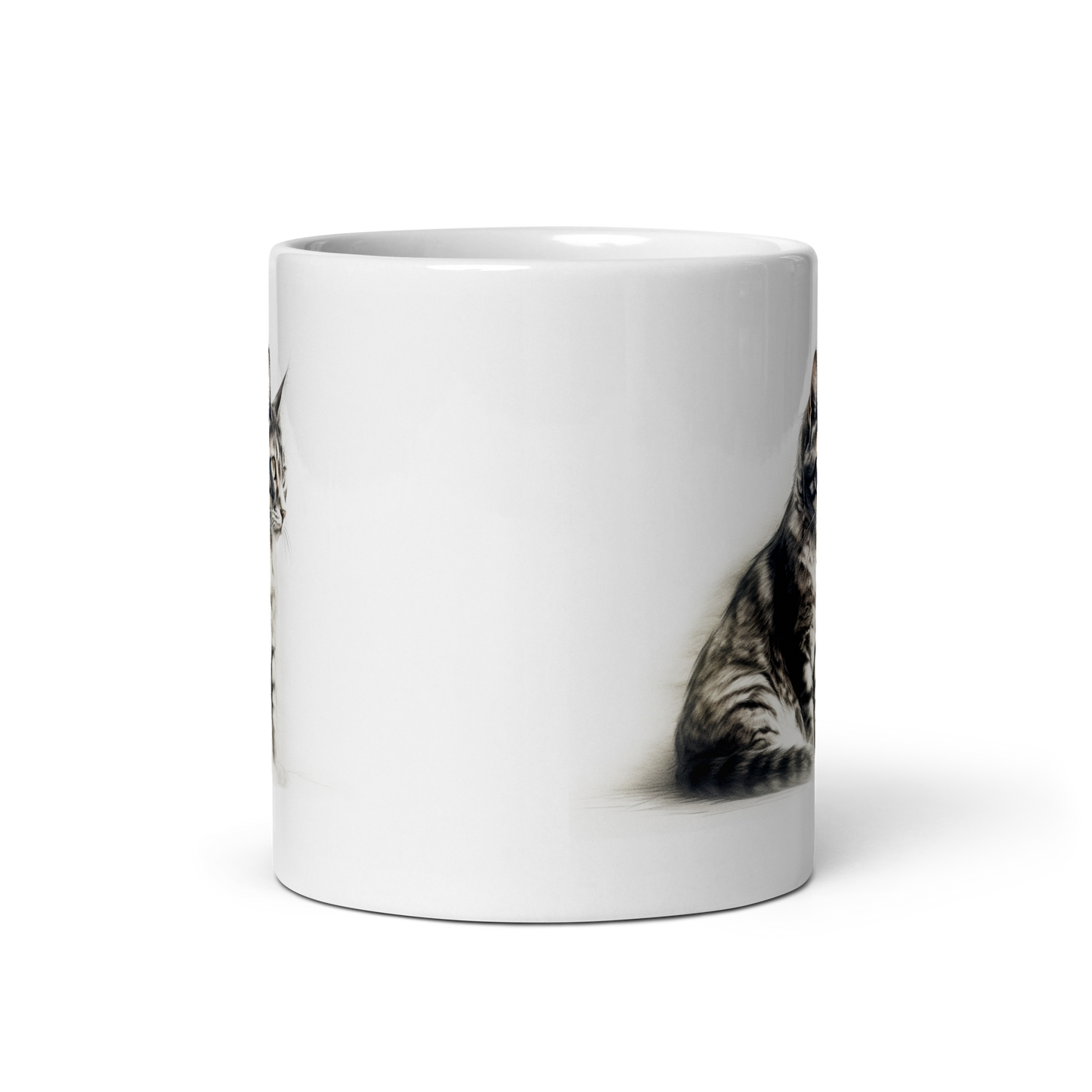 Cat Pencil Sketch Mug