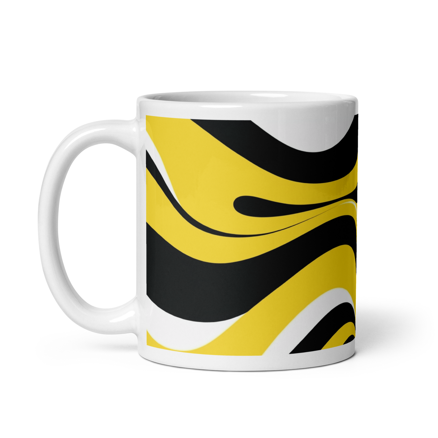 Wavy Yellow Pattern Mug