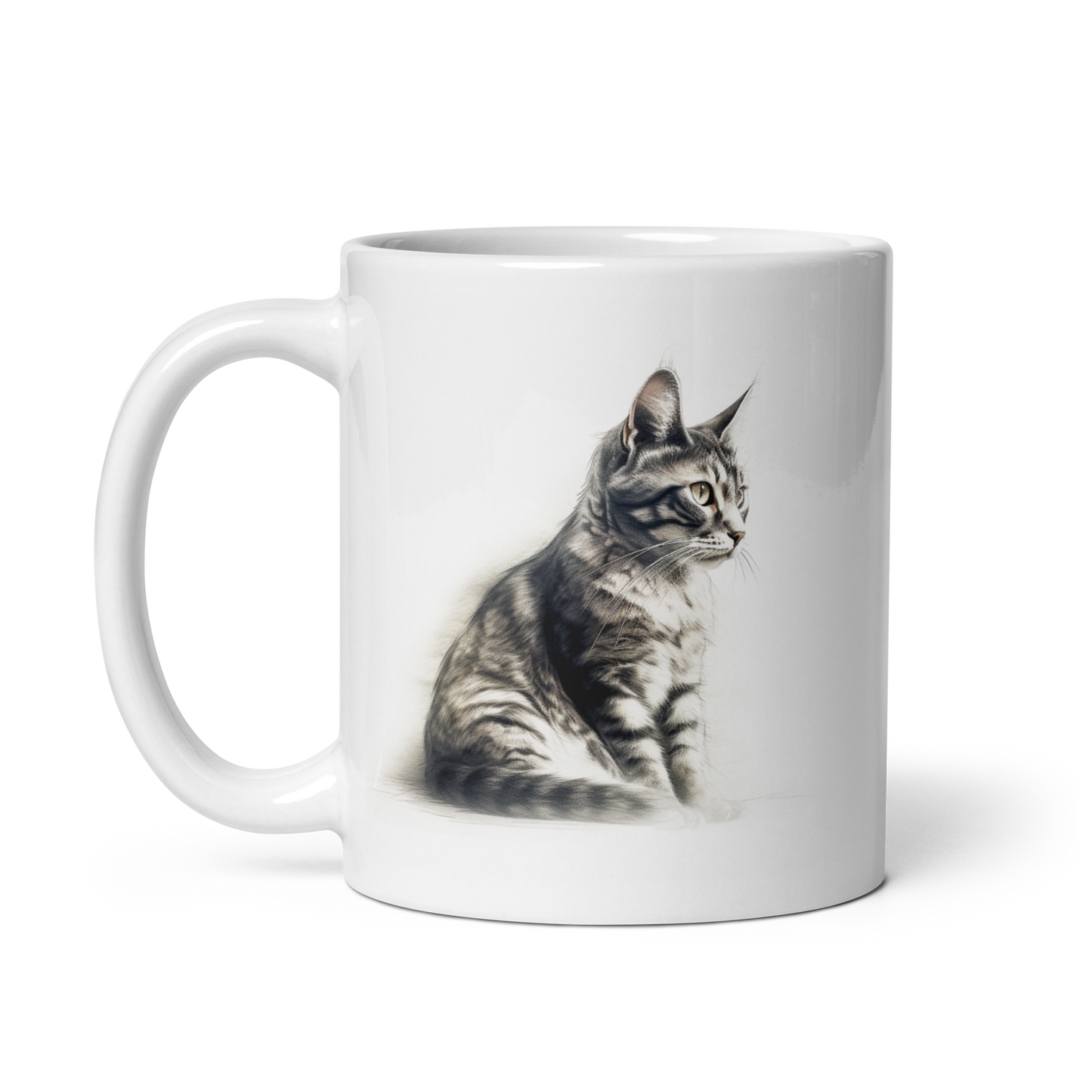 Cat Pencil Sketch Mug