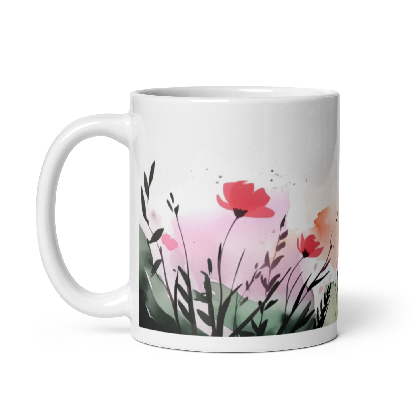 Watercolour Flower Mug