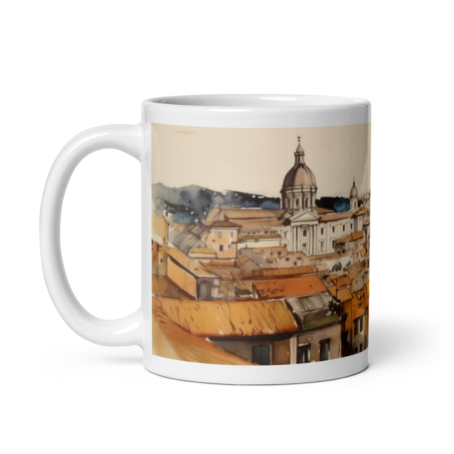 Watercolour Italian Painting Mug