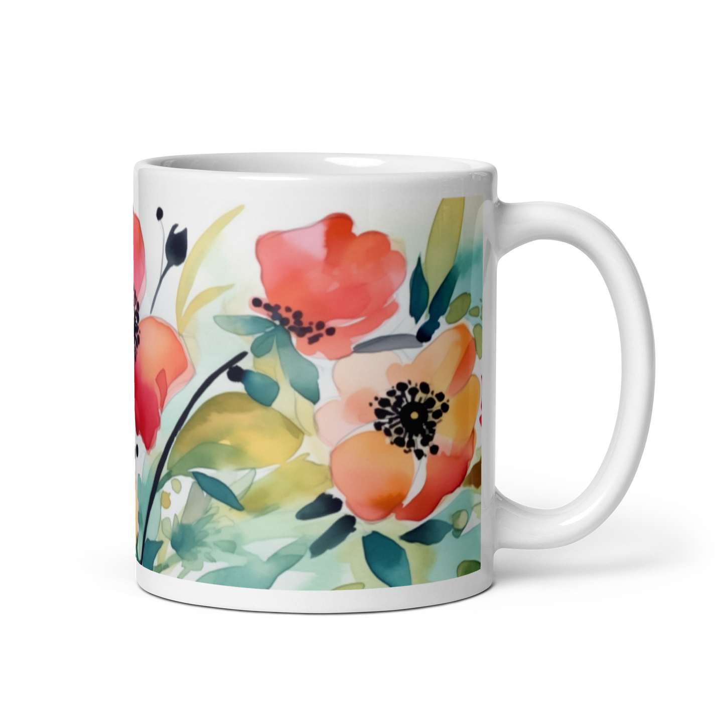 Flower Watercolour Mug