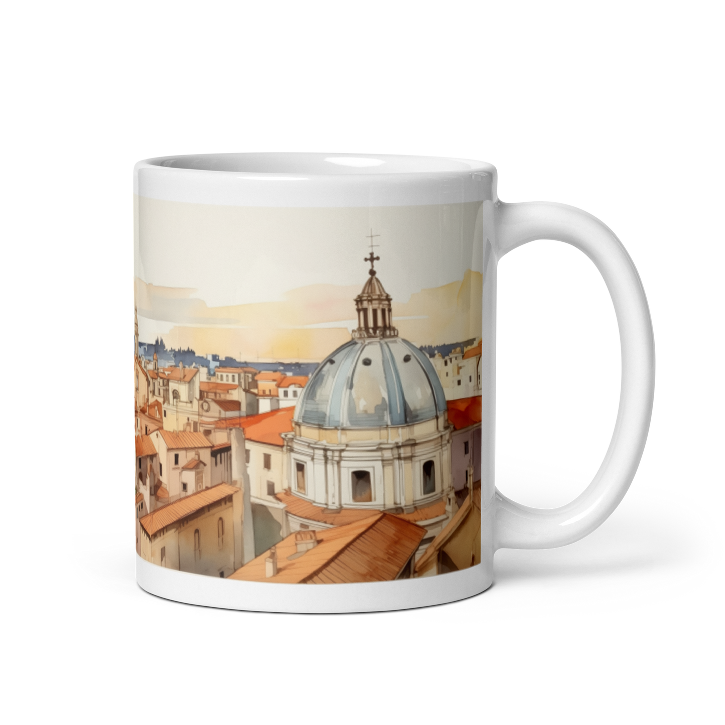 Watercolour Vatican City Mug