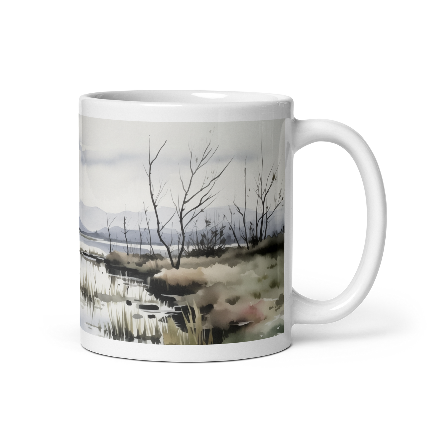 Watercolour Lake Mug