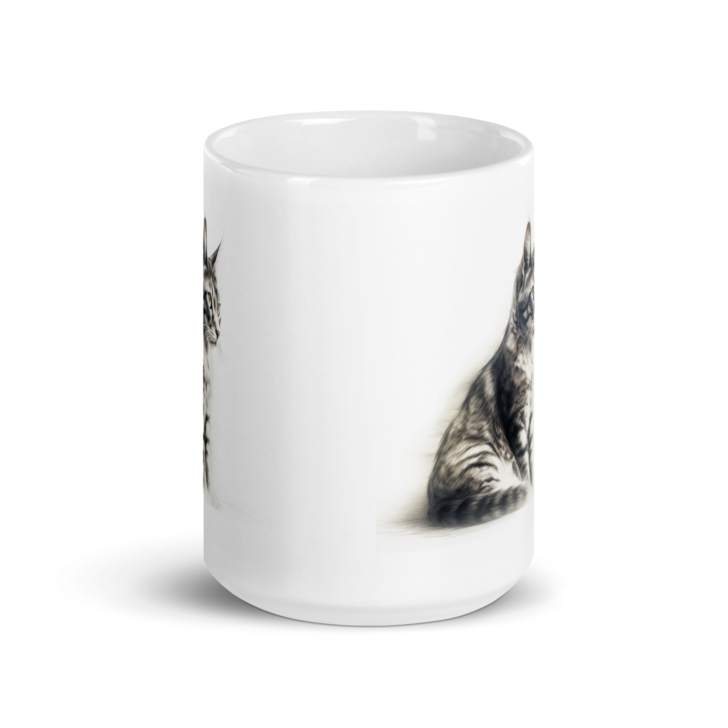 Cat Pencil Sketch Mug