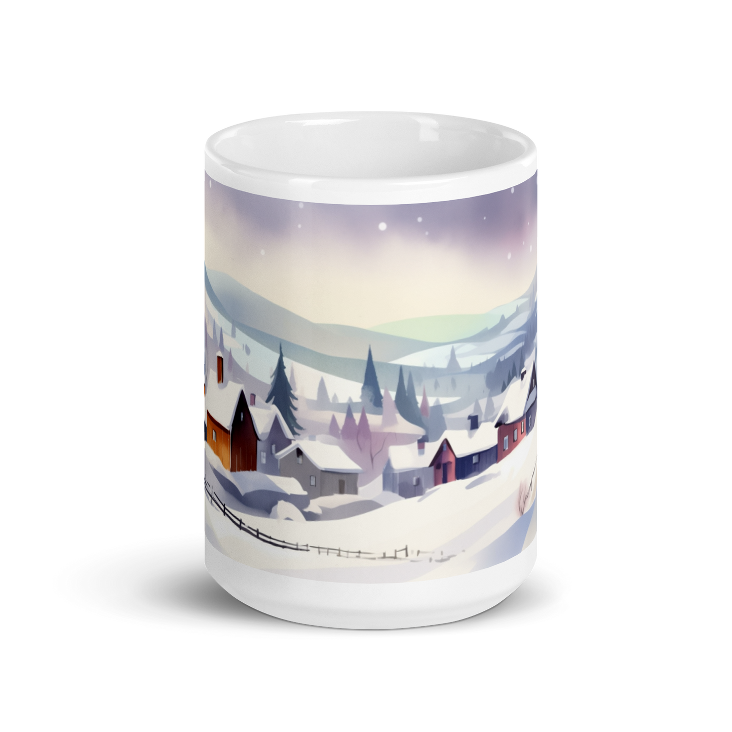 Watercolour Winter Scene Mug