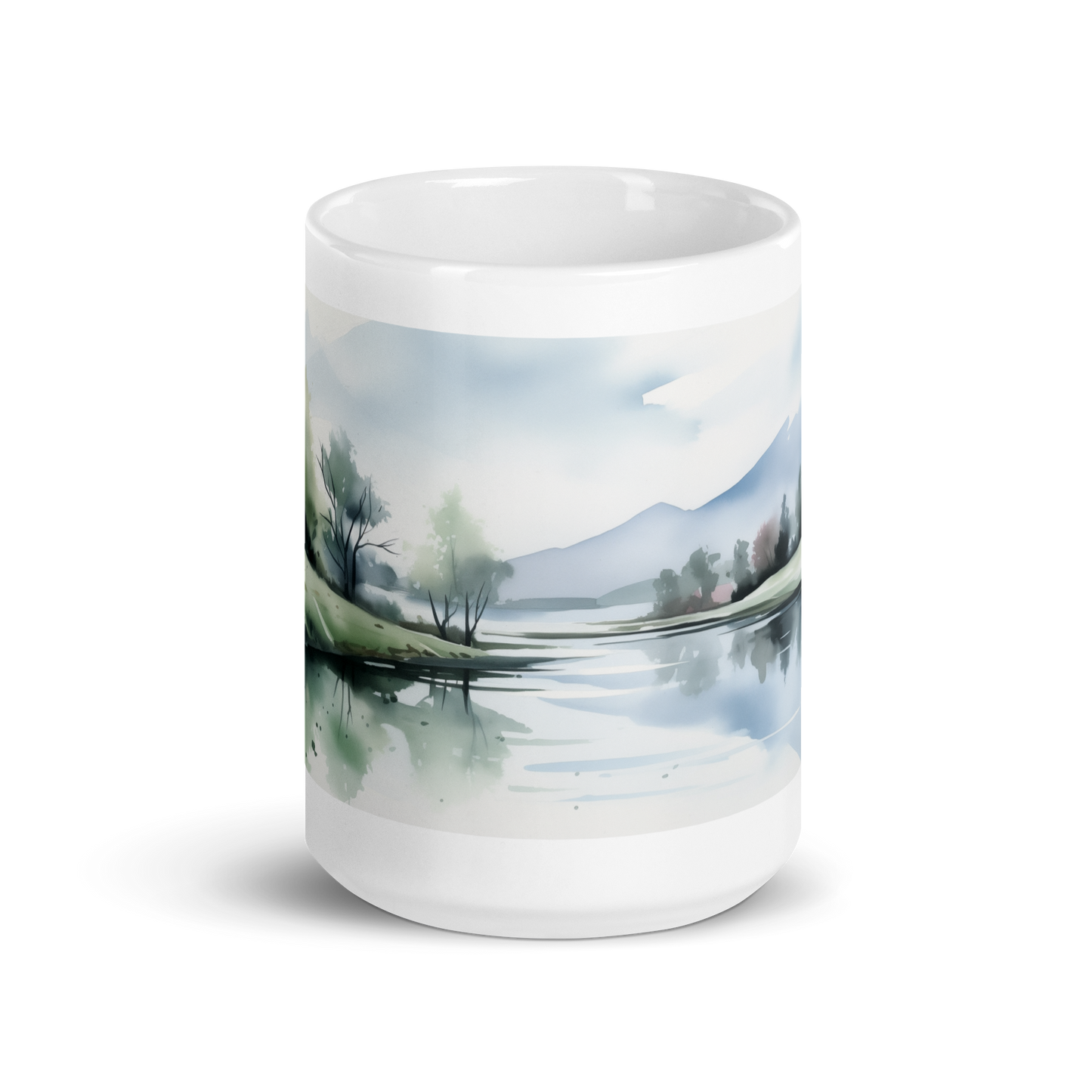 Scenic Lake Watercolour Mug
