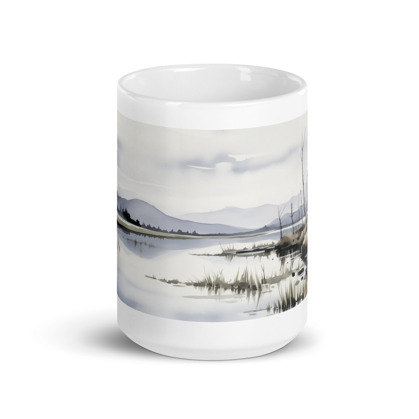 Watercolour Lake Mug
