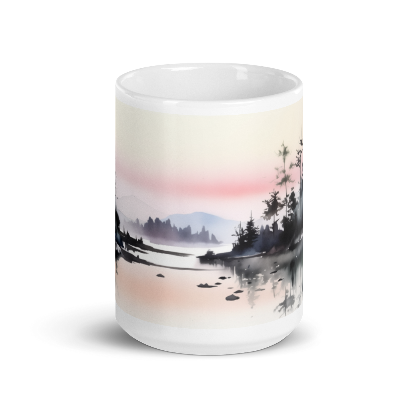 Lake Watercolour Mug