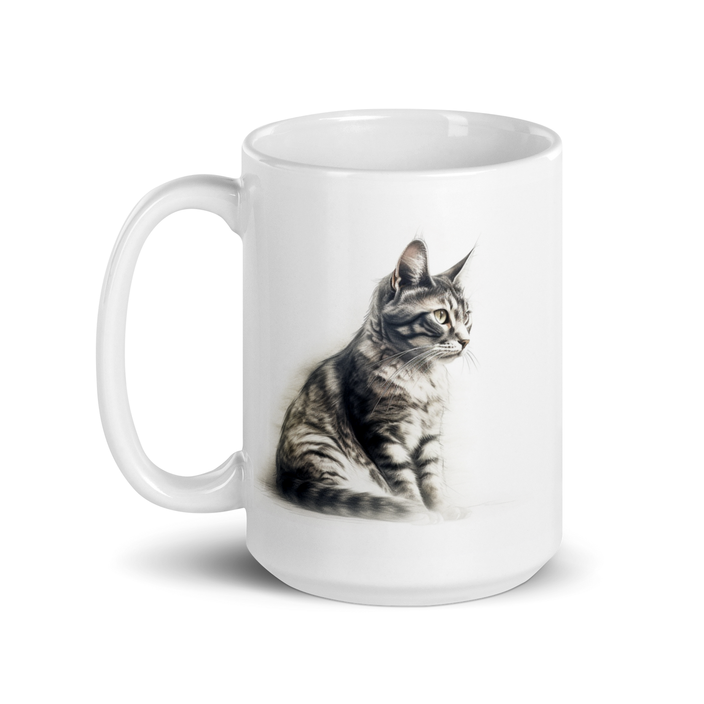 Cat Pencil Sketch Mug