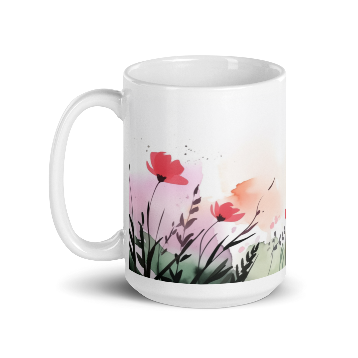 Watercolour Flower Mug