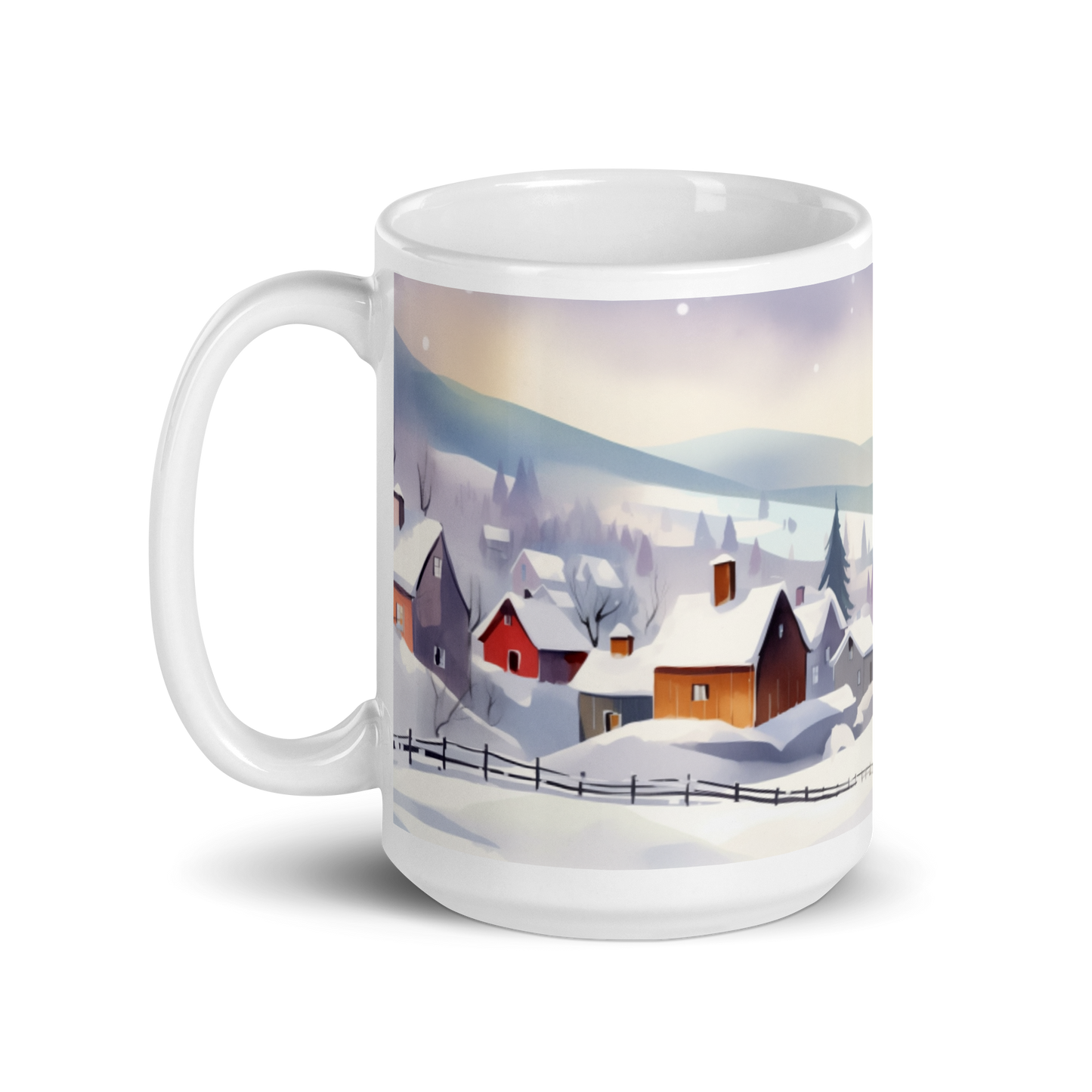Watercolour Winter Scene Mug