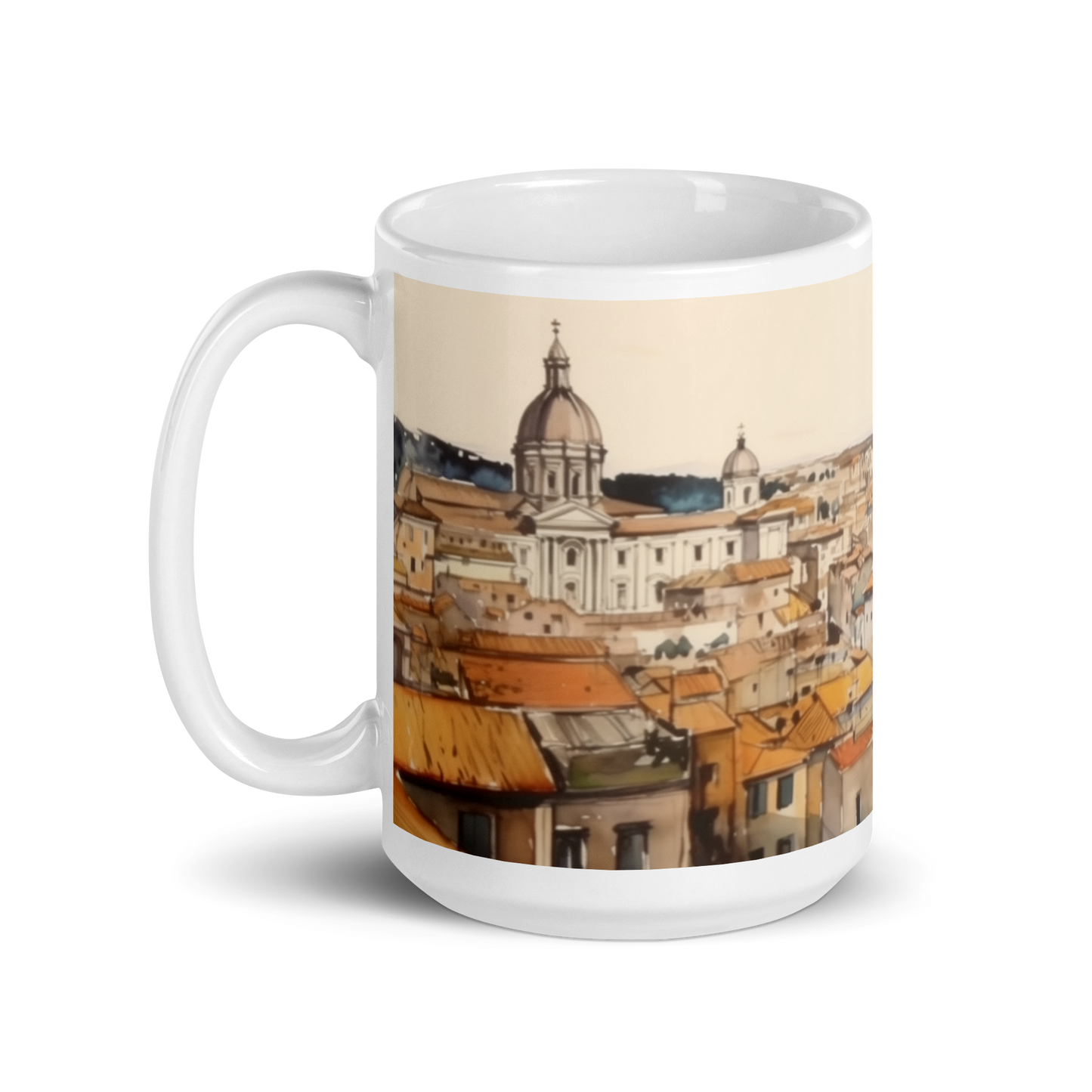Watercolour Italian Painting Mug
