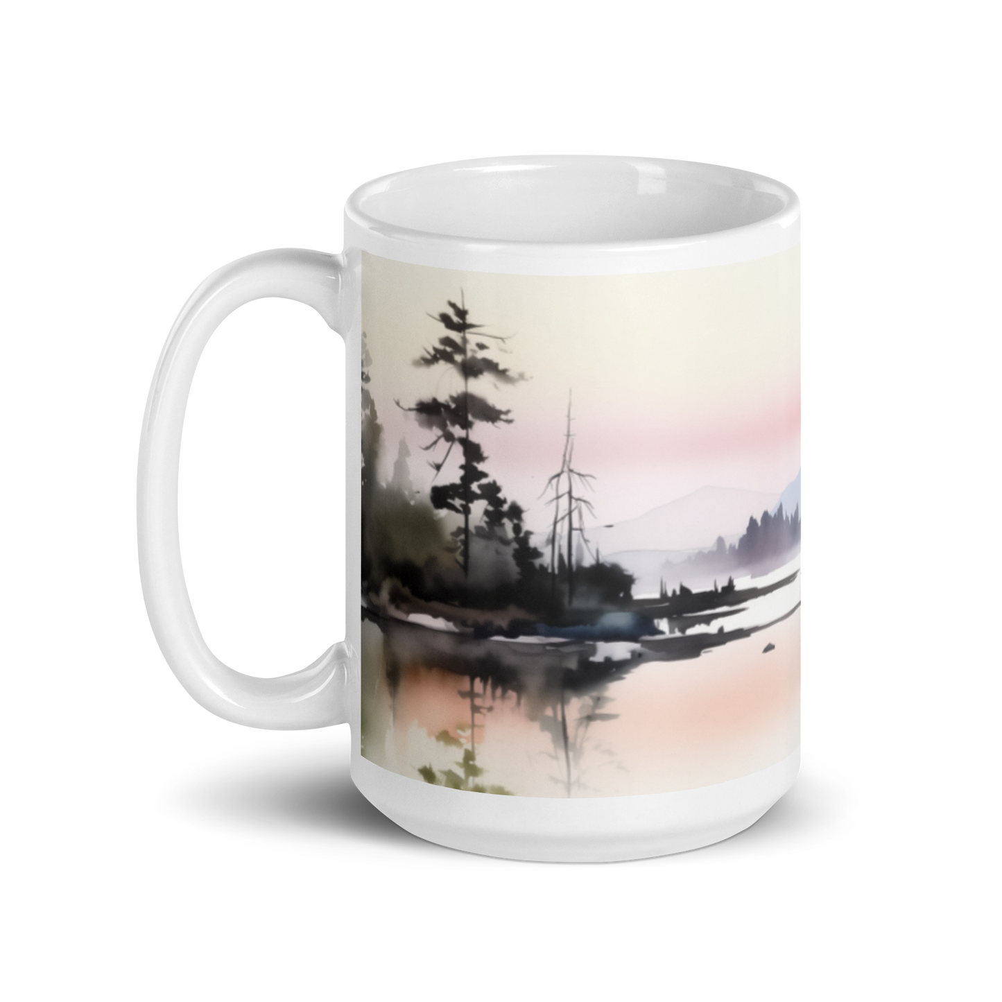 Lake Watercolour Mug