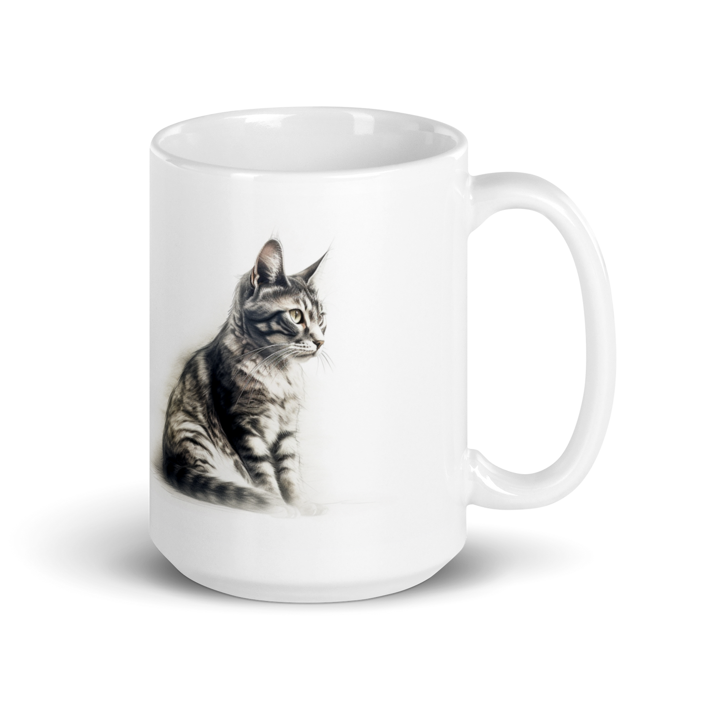 Cat Pencil Sketch Mug