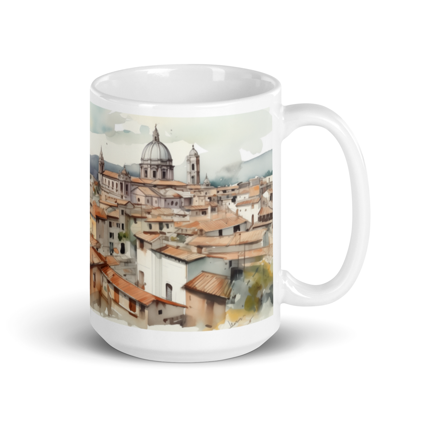 Italian Watercolour Painting Mug