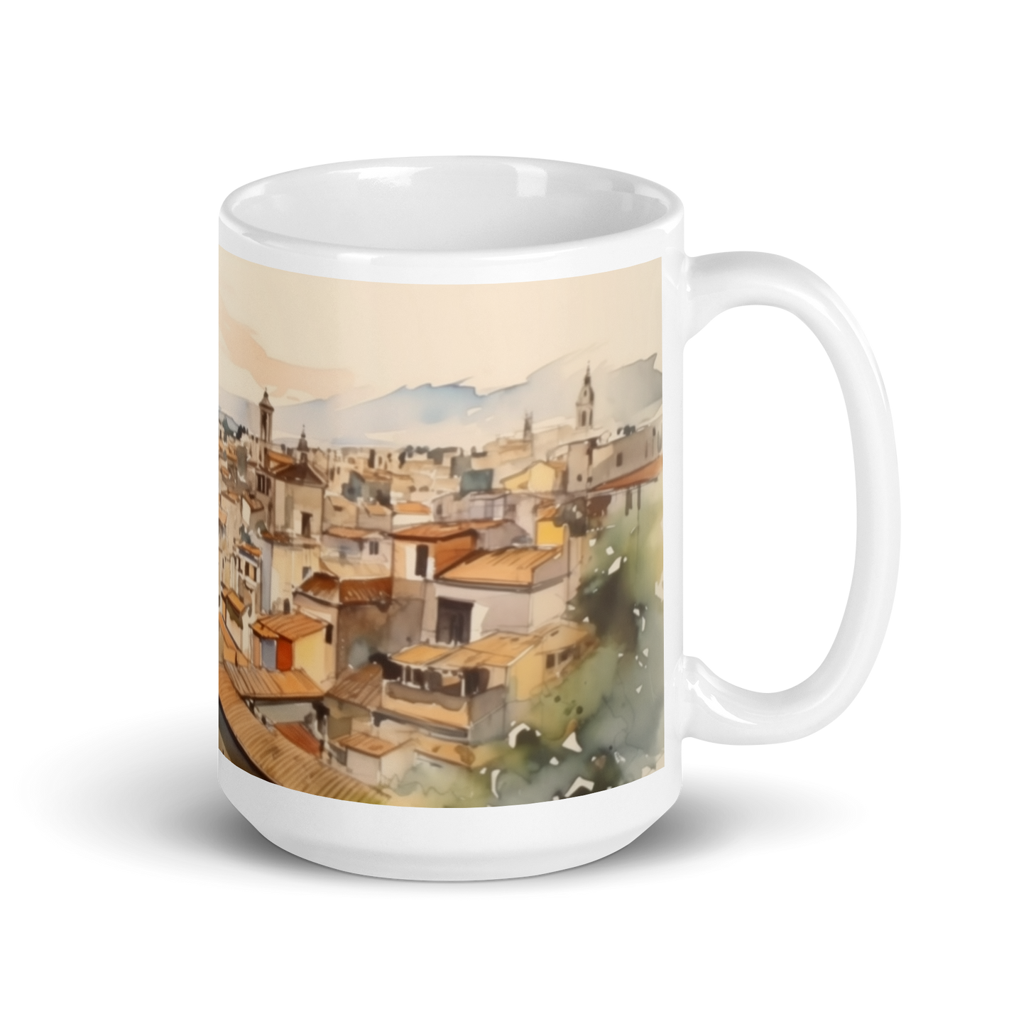 Watercolour Italian Painting Mug