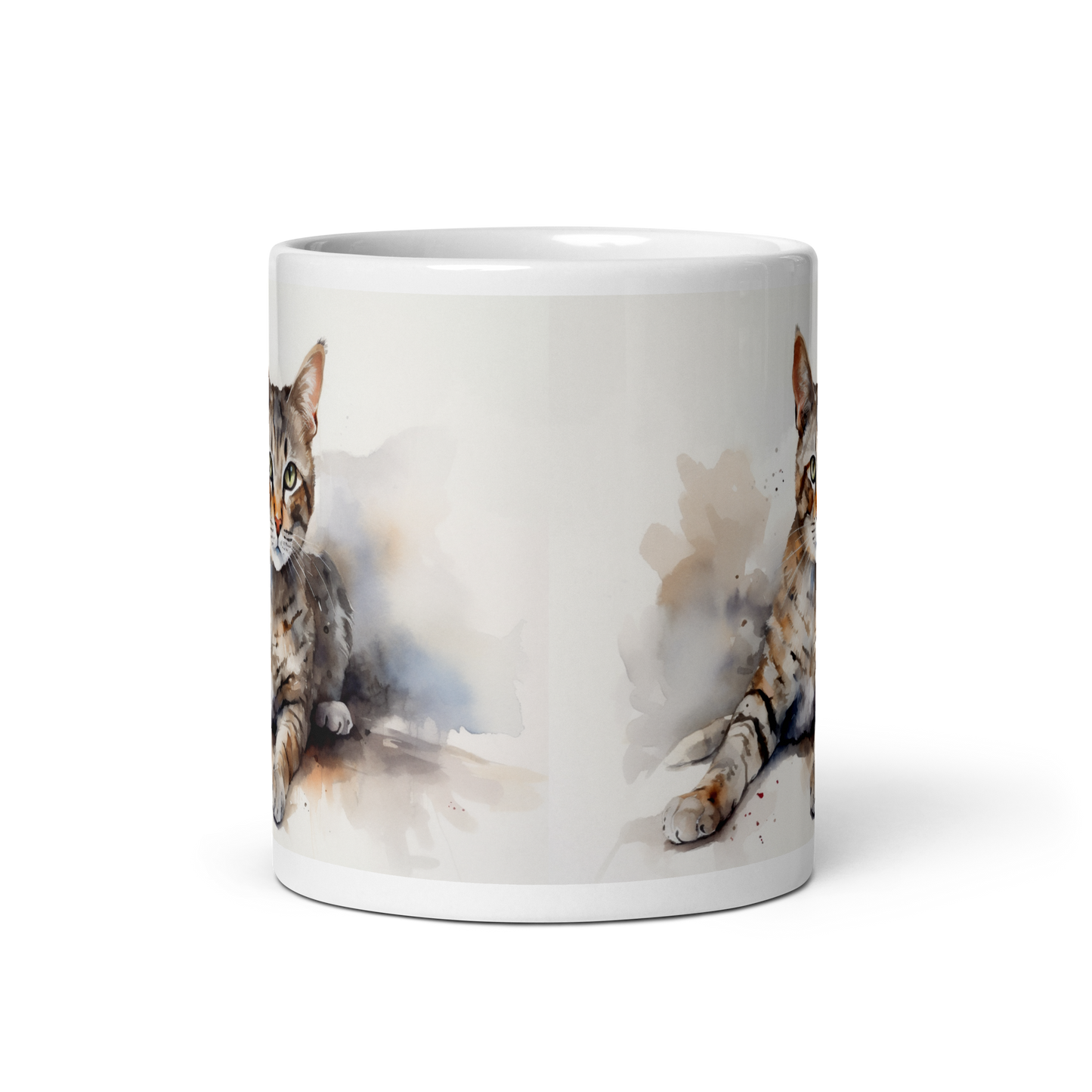 Watercolour Cat Mug