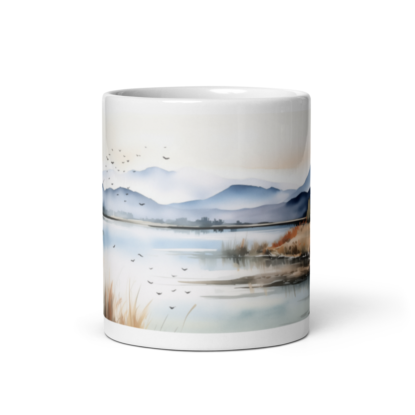 Watercolour Scenic Lake Mug