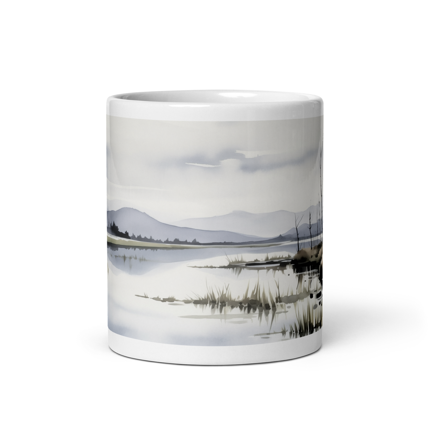 Watercolour Lake Mug