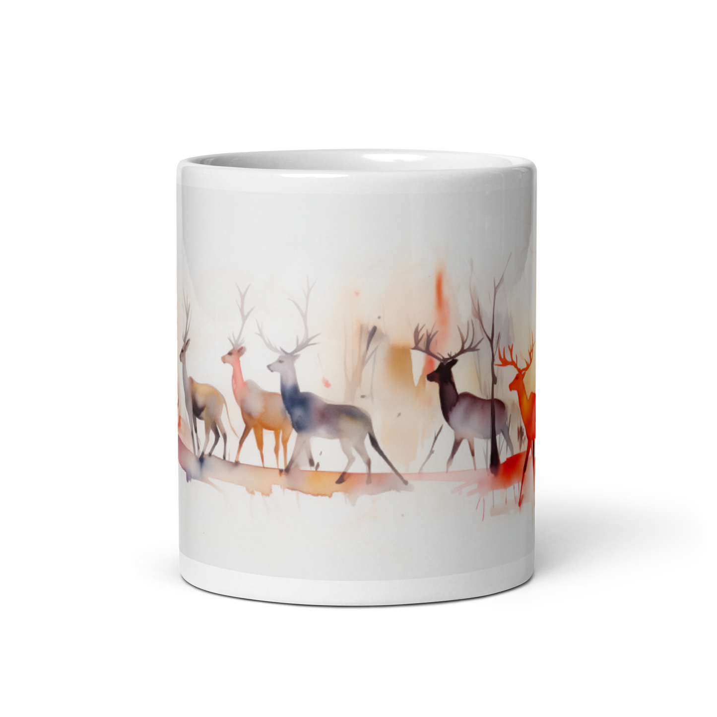 Watercolour Reindeer Mug