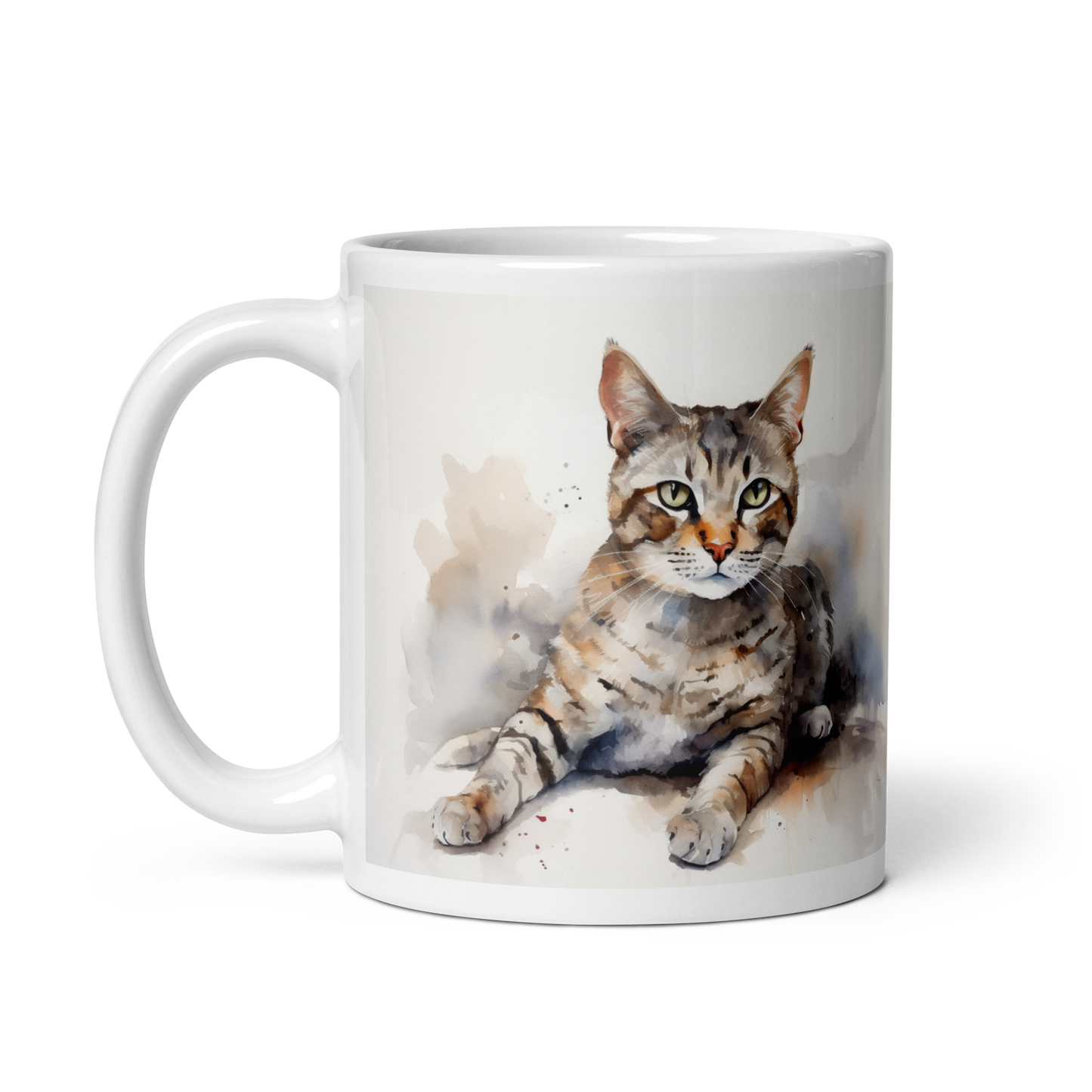 Watercolour Cat Mug