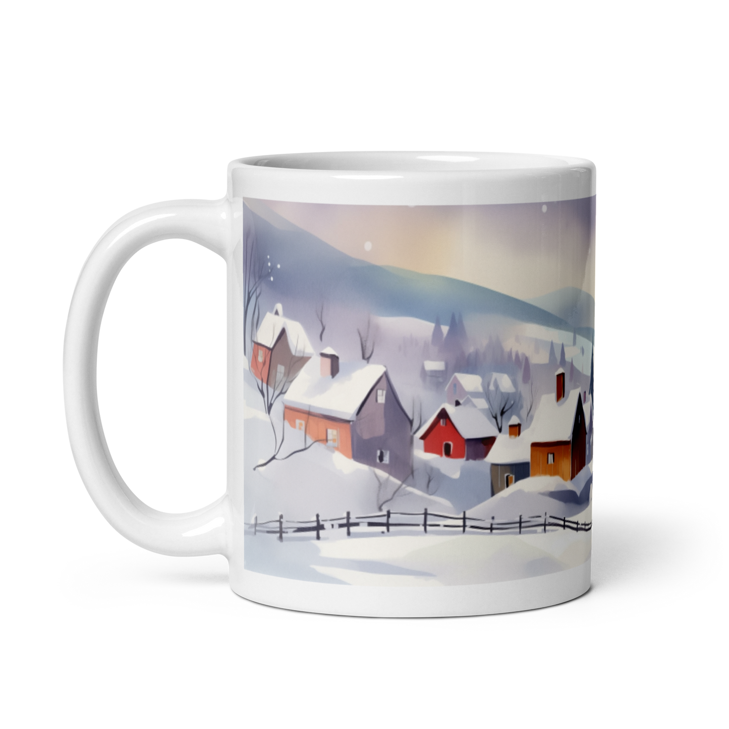 Watercolour Winter Scene Mug