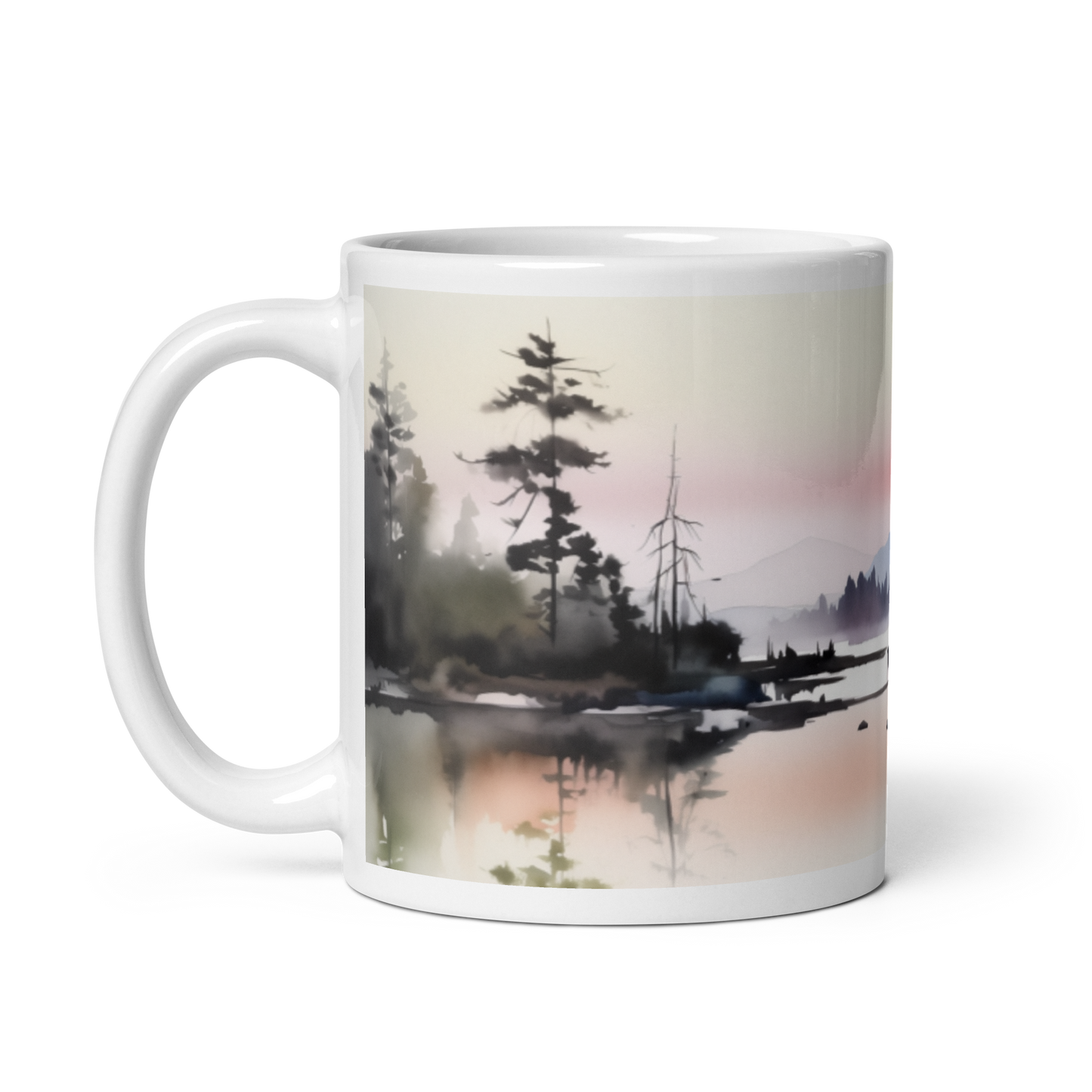Lake Watercolour Mug