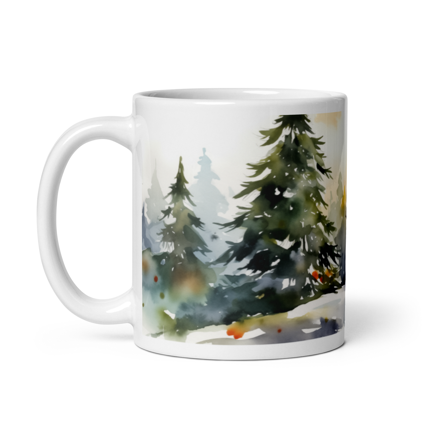 Christmas Snowman Watercolour Mug