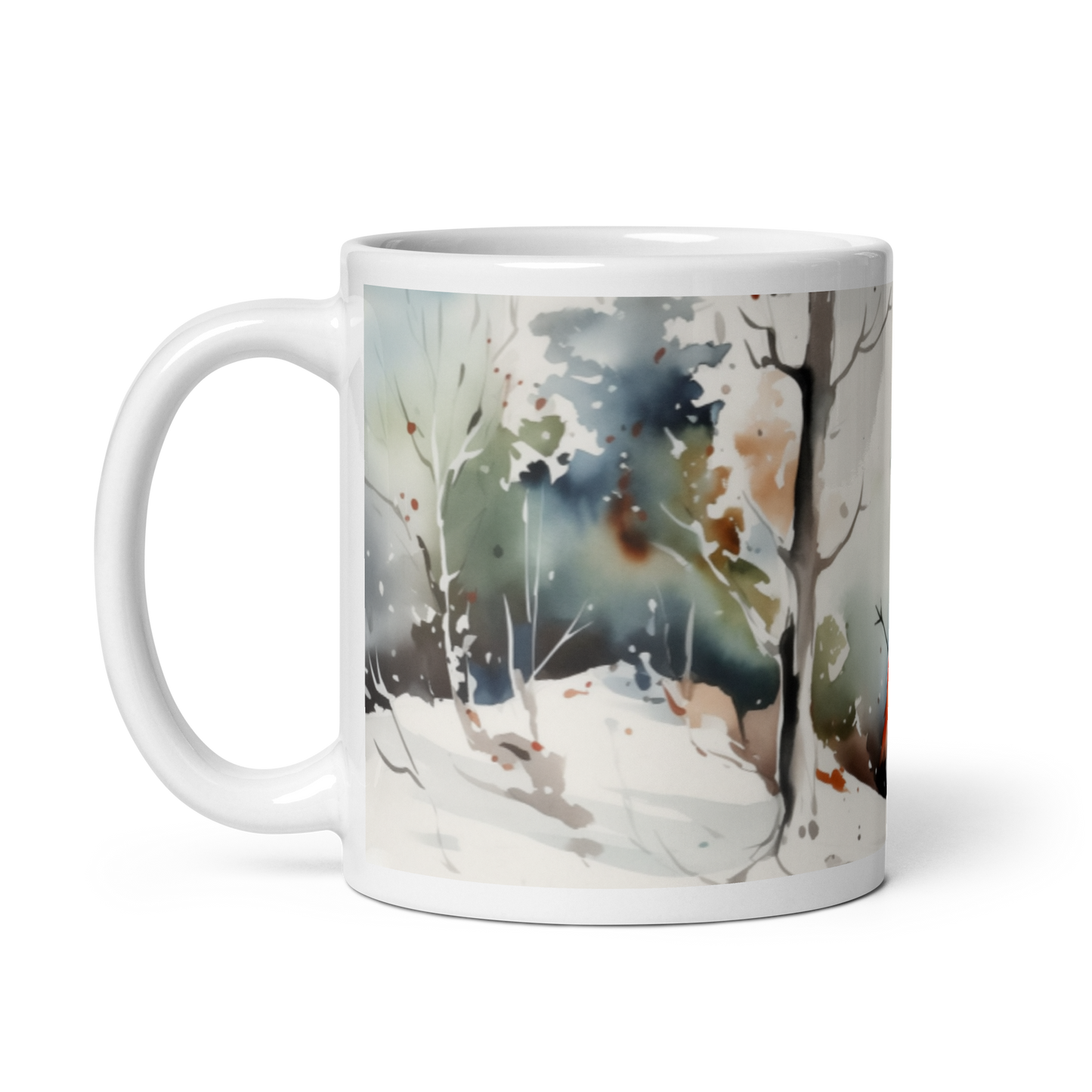 Snowman Watercolour Mug