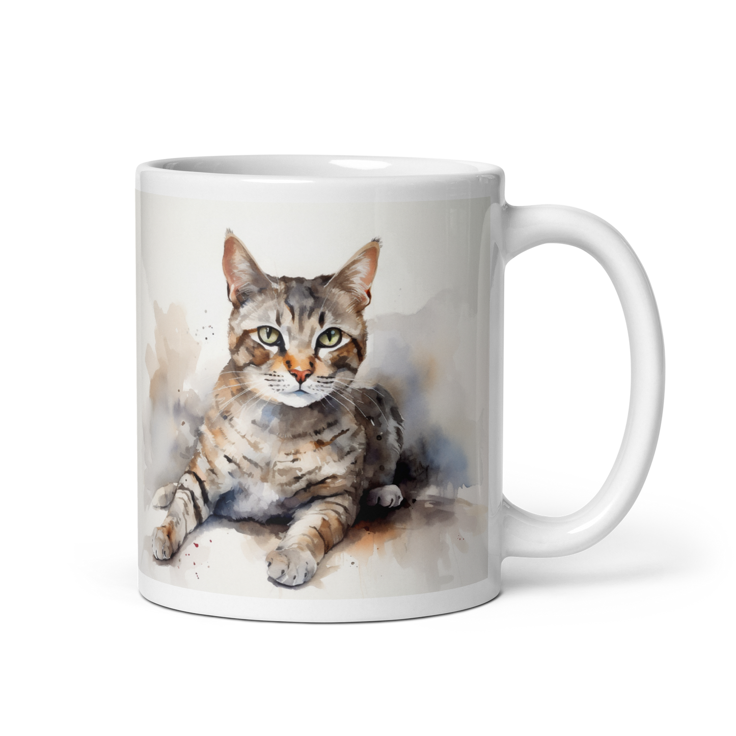 Watercolour Cat Mug