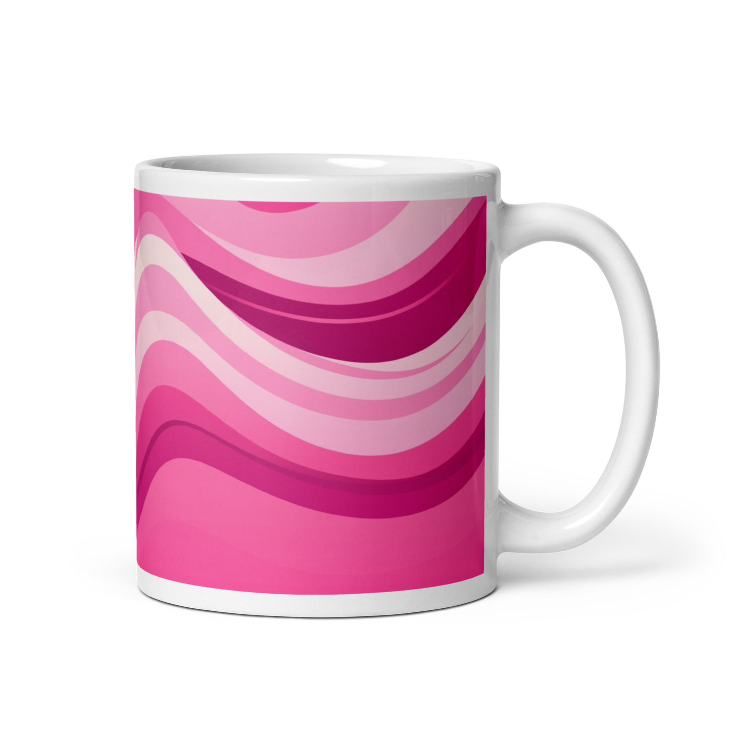 Wavy Pink Pattern Mug