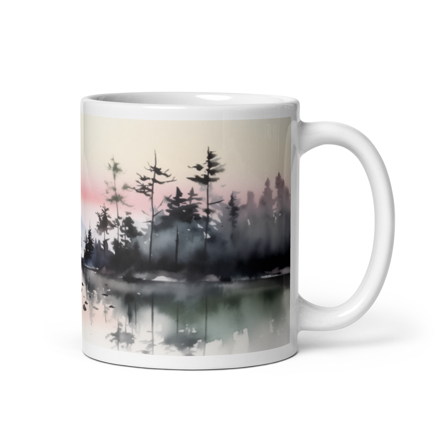 Lake Watercolour Mug