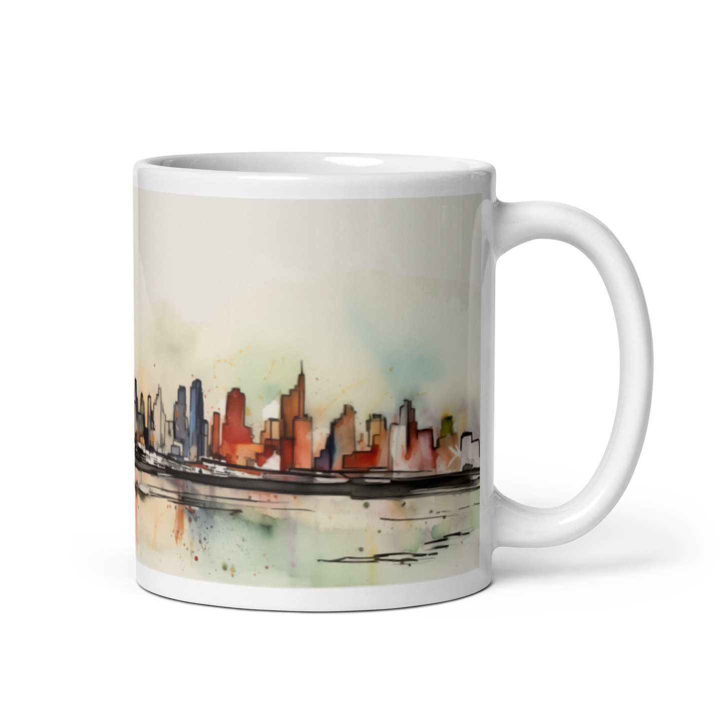 Watercolour New York City Mug