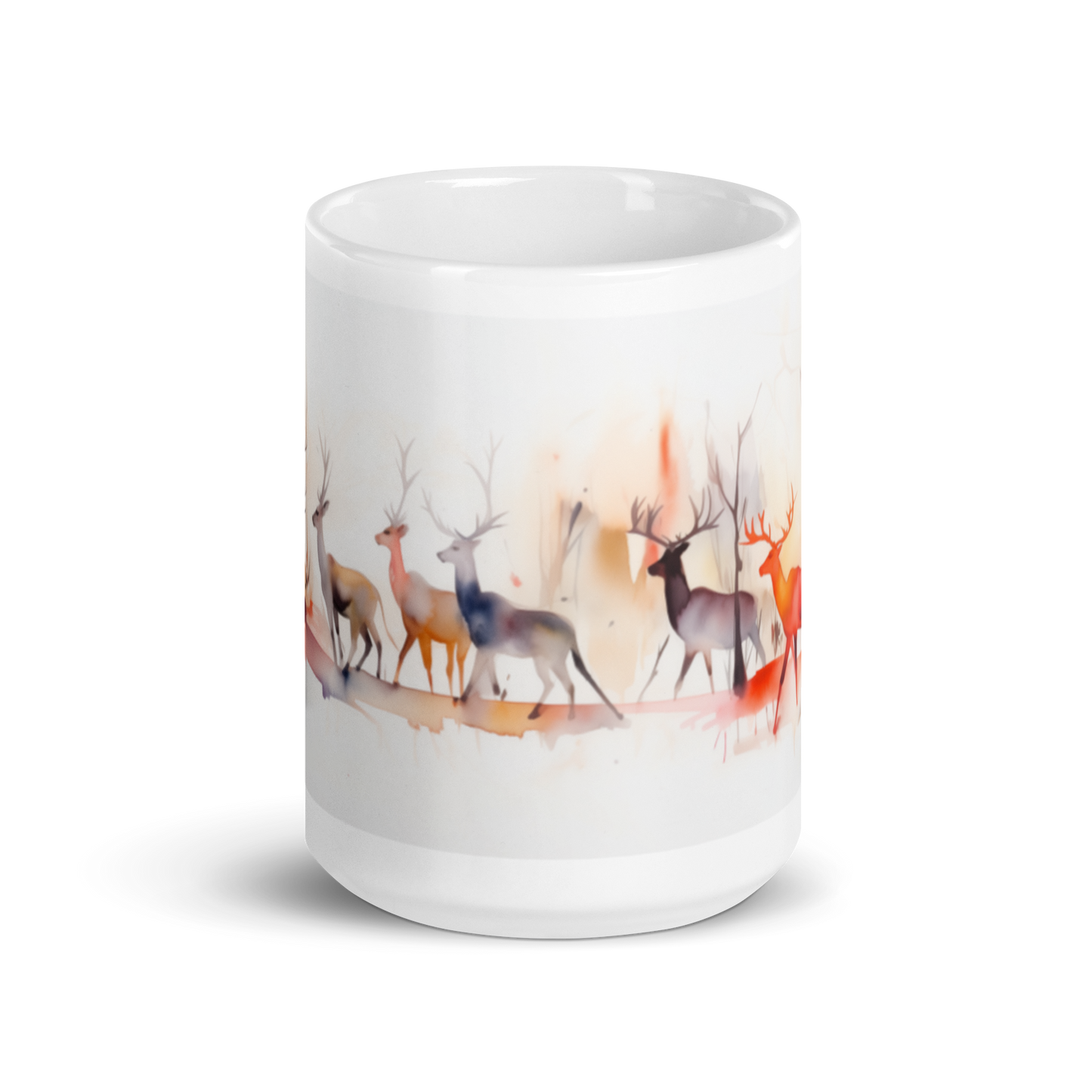 Watercolour Reindeer Mug
