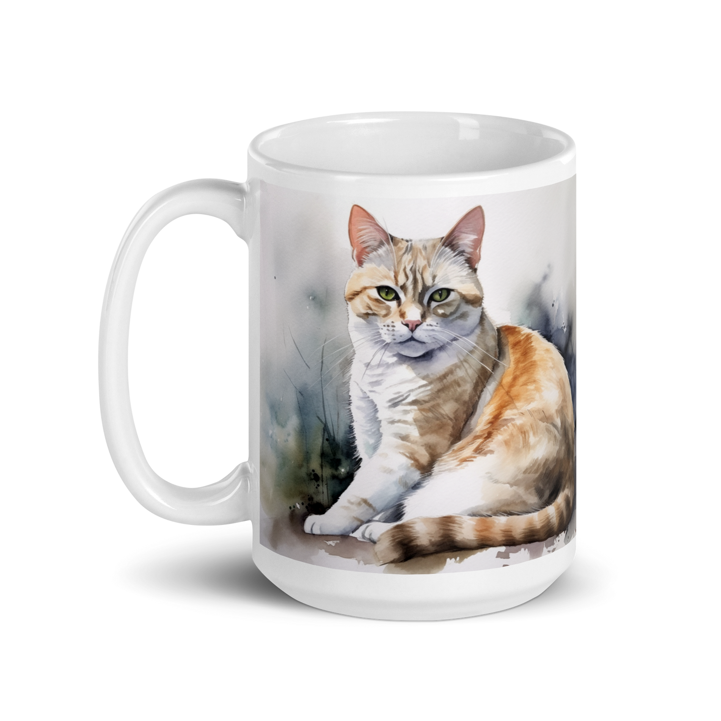 Watercolour Cat Painting Mug