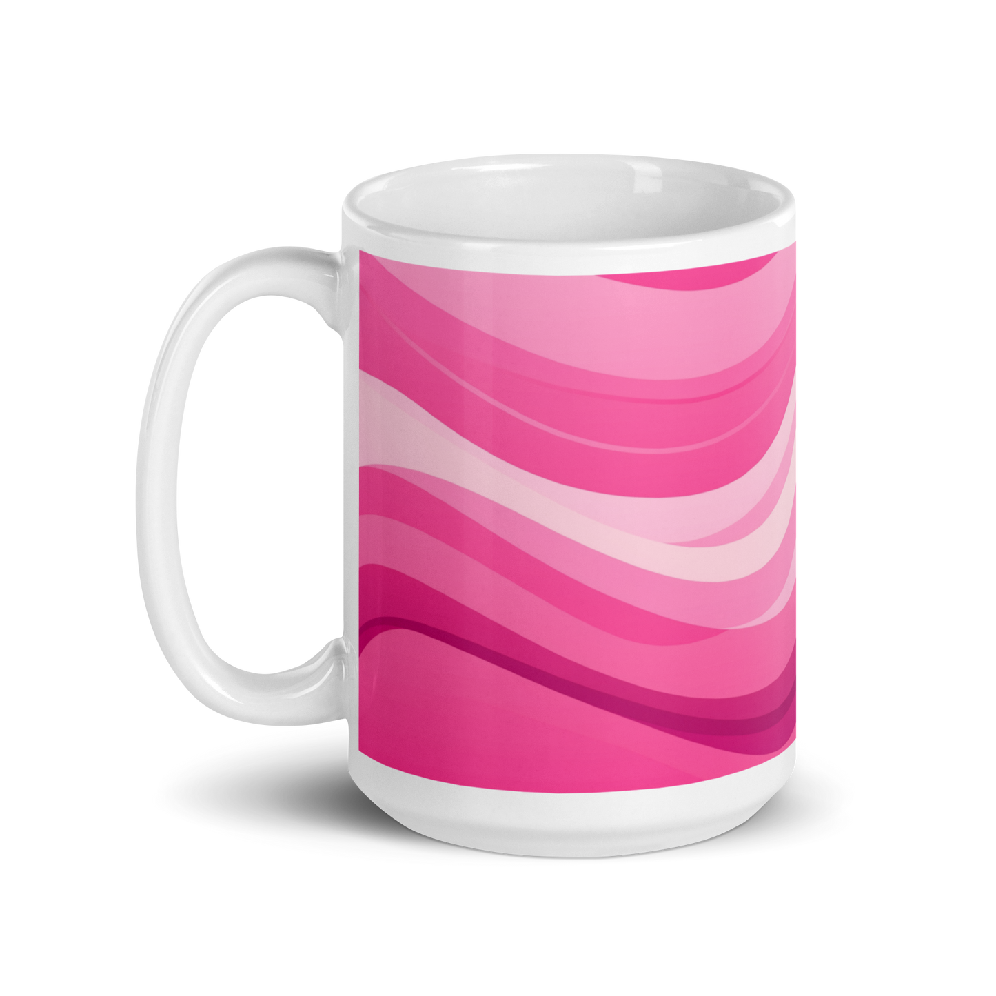 Wavy Pink Pattern Mug