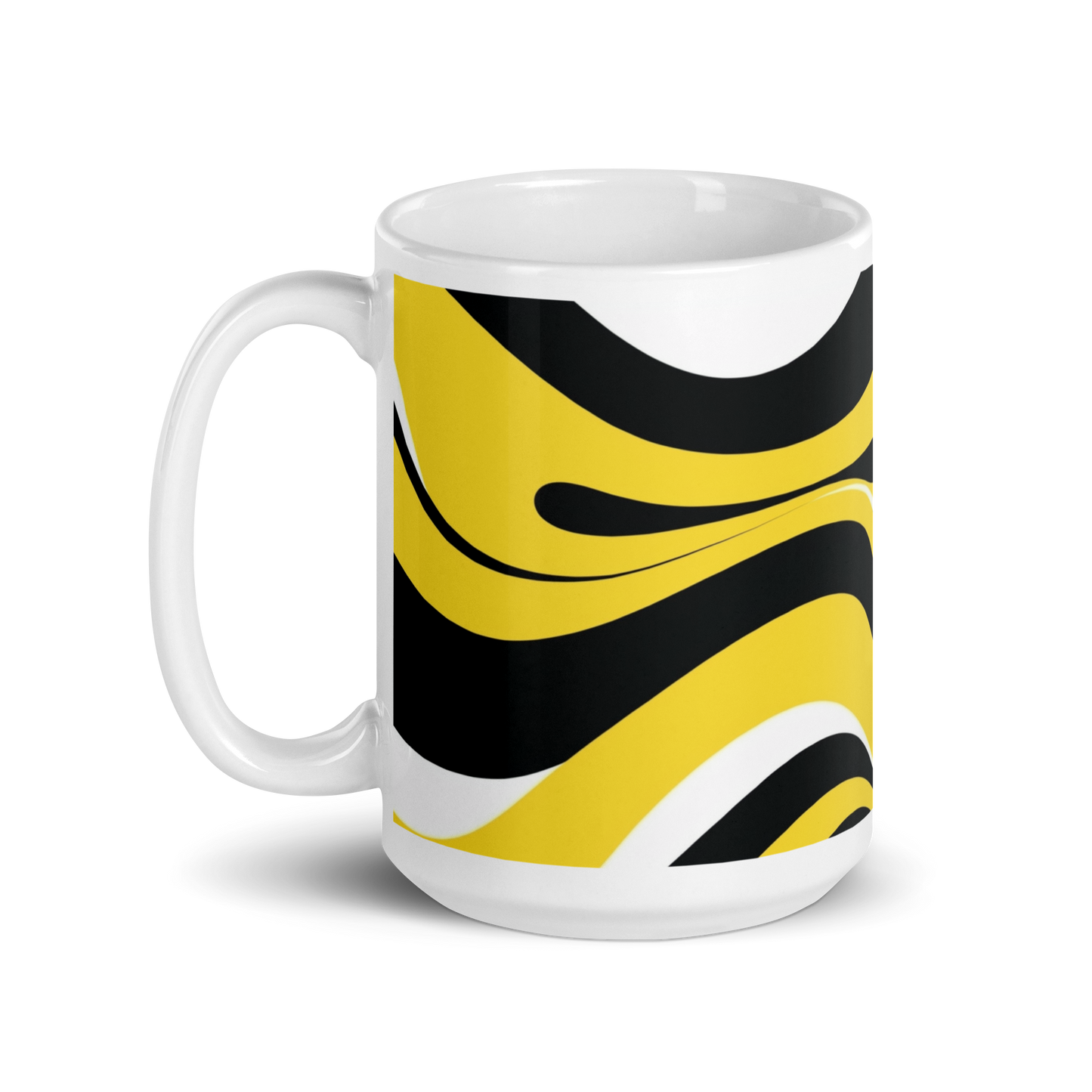 Wavy Yellow Pattern Mug