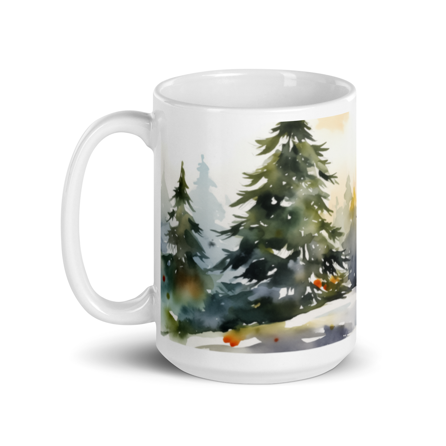 Christmas Snowman Watercolour Mug