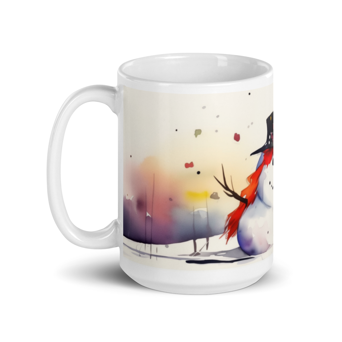 Watercolour Snowman Mug