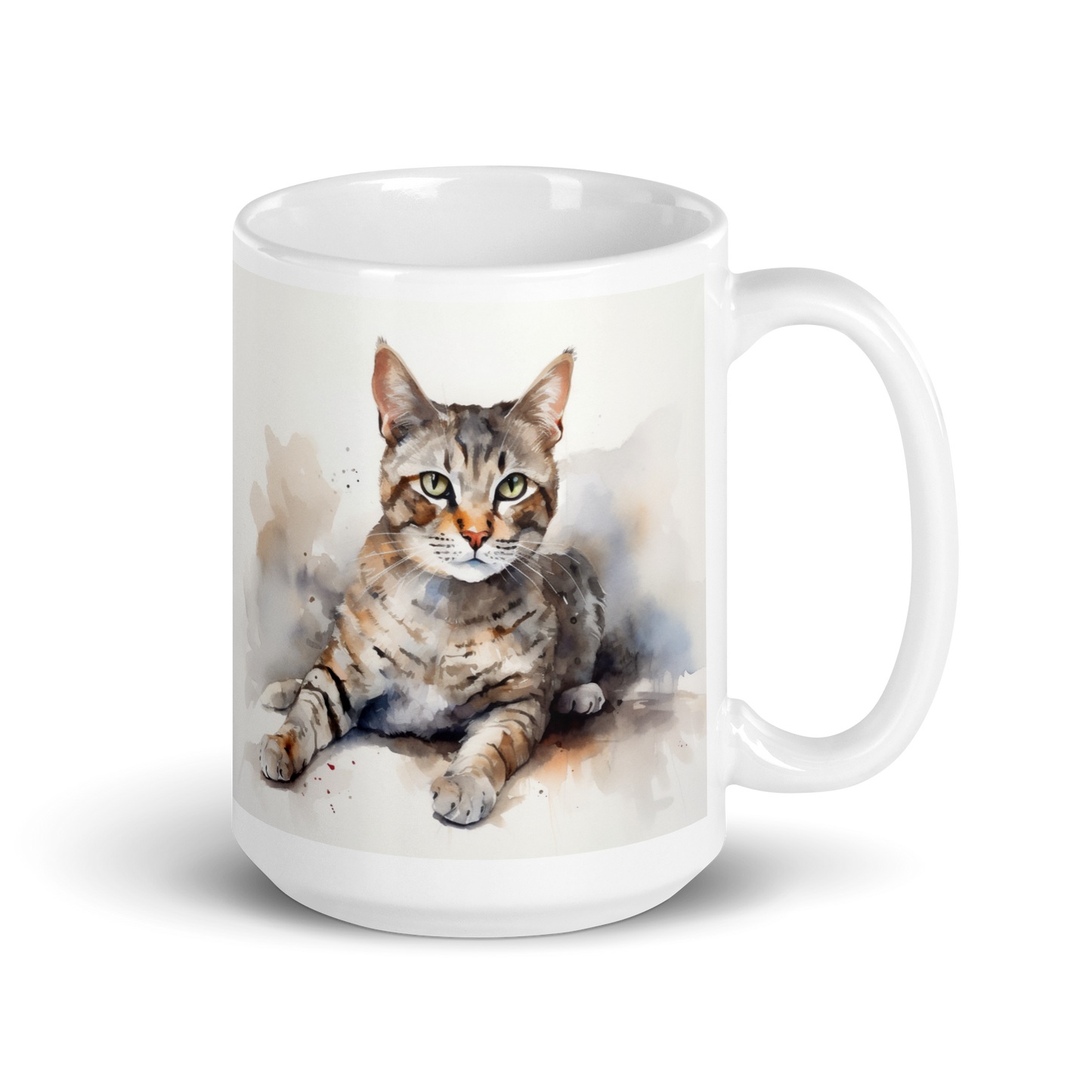 Watercolour Cat Mug