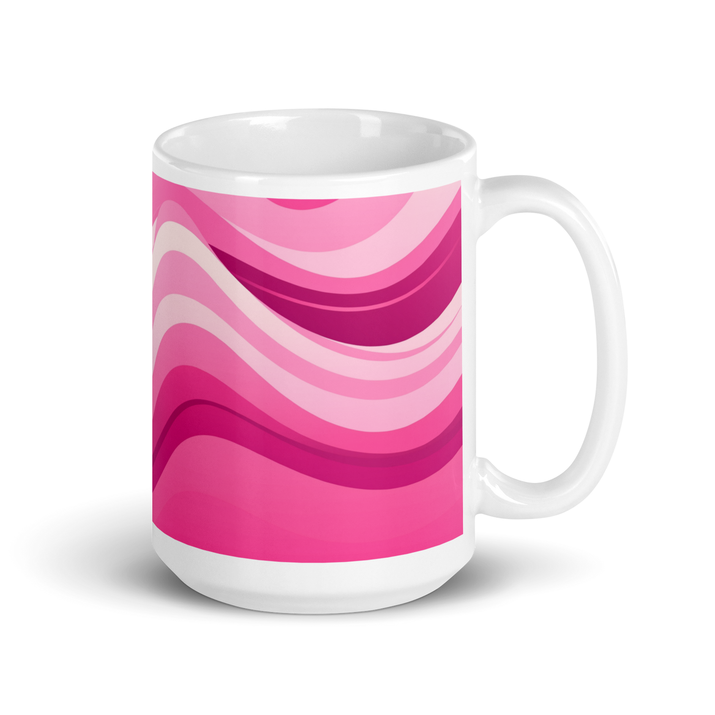 Wavy Pink Pattern Mug