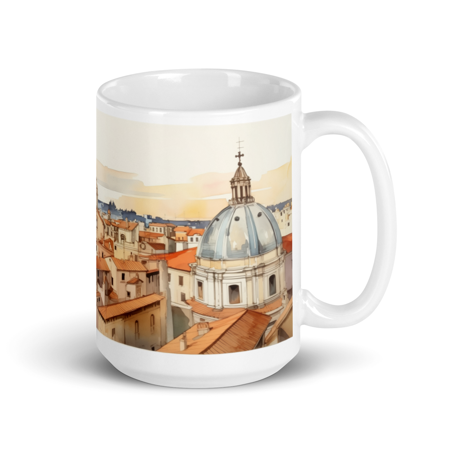 Watercolour Vatican City Mug