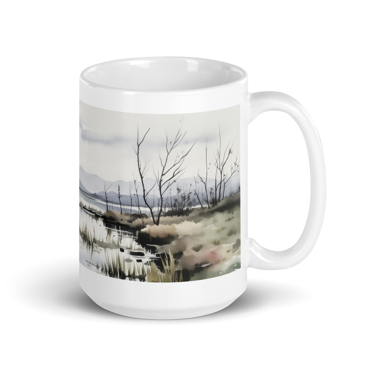 Watercolour Lake Mug