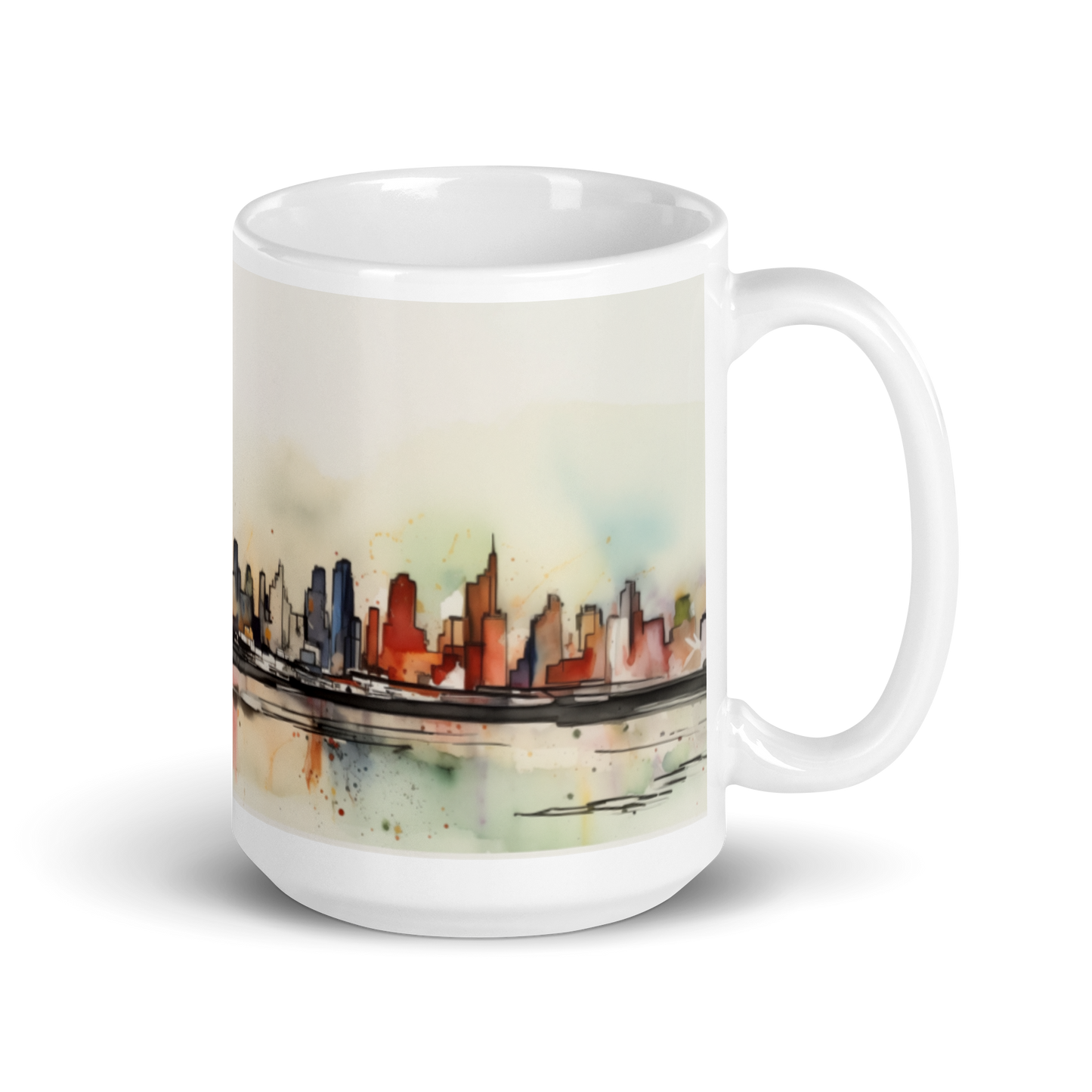 Watercolour New York City Mug